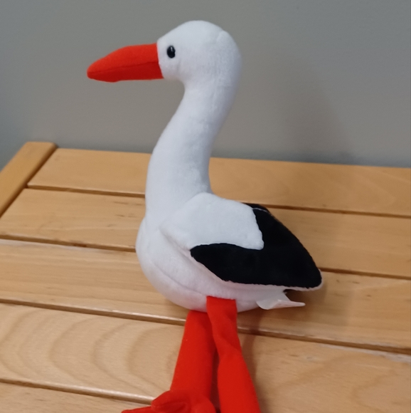 -Ty Beanie Babies Vintage 1999 Stilts The Stork plushie Retired - Picture 3 of 12